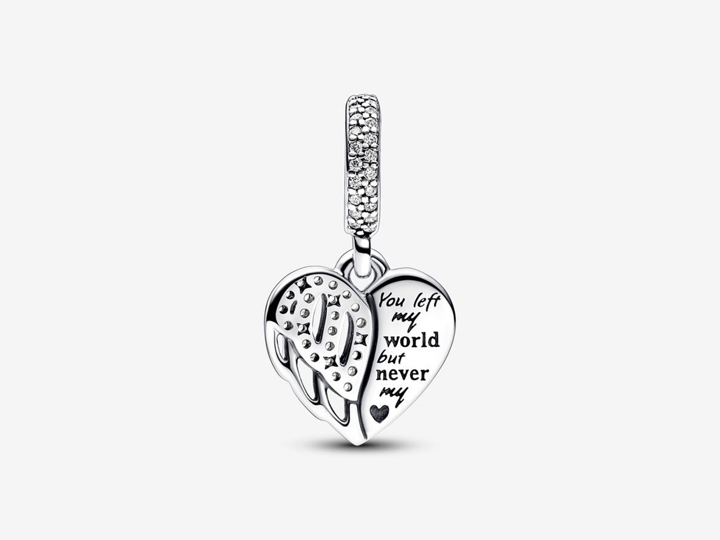 Heart & Angel Dangle Charm