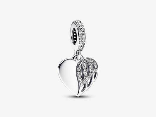 Heart & Angel Dangle Charm