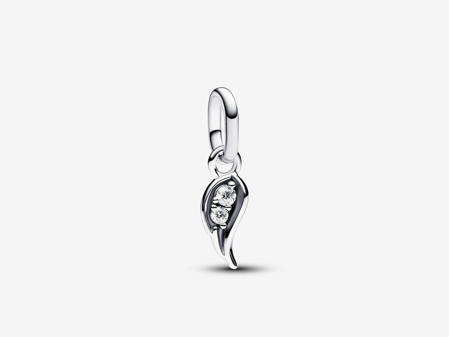Sparkling Angel Wing Mini Dangle Charm
