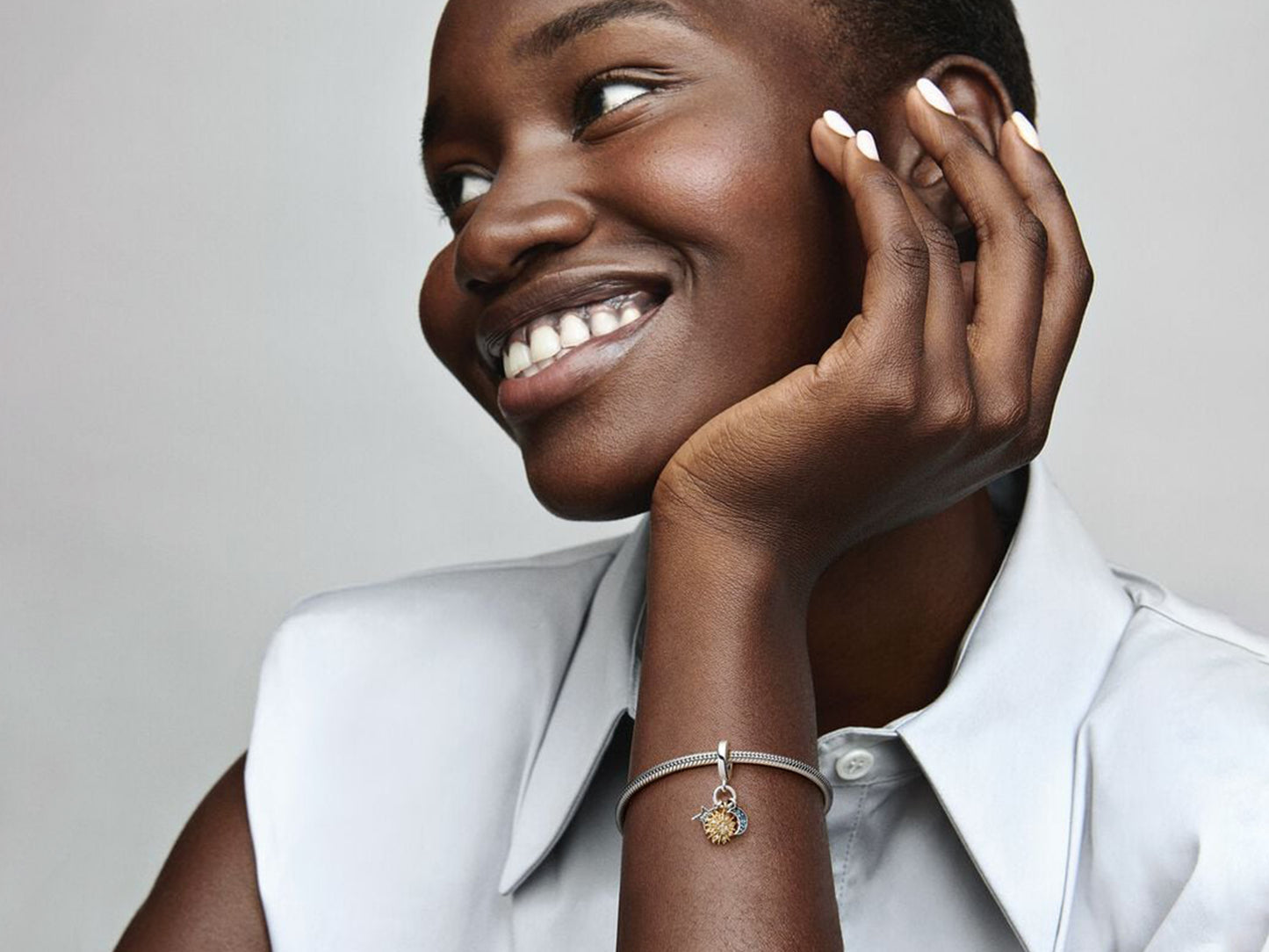 Two-tone Celestial Triple Dangle Charm