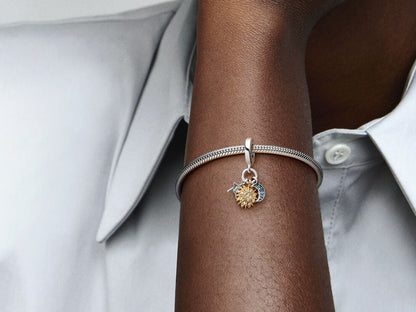 Two-tone Celestial Triple Dangle Charm