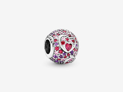 Asymmetric Heart Pavé Charm