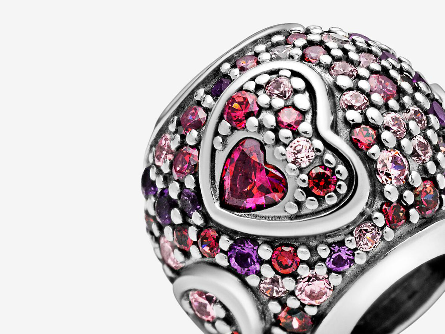 Asymmetric Heart Pavé Charm