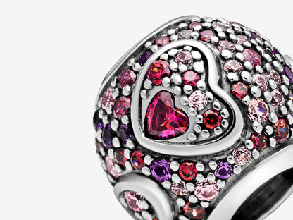 Asymmetric Heart Pavé Charm