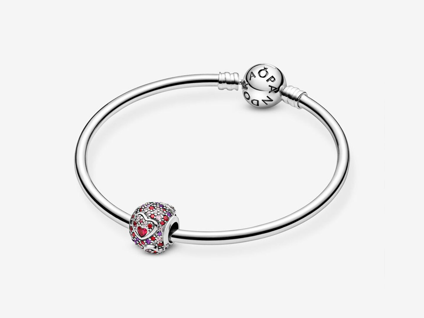 Asymmetric Heart Pavé Charm