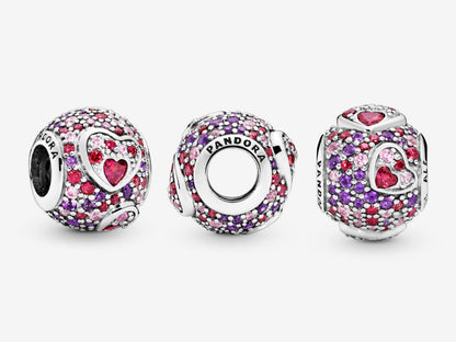 Asymmetric Heart Pavé Charm