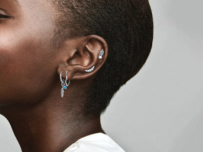 Asymmetrical Heart Hoop Earrings
