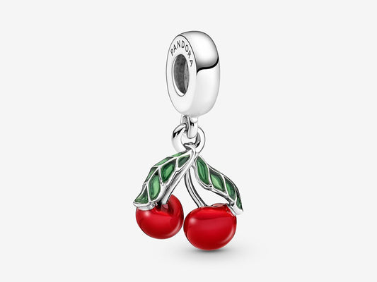Asymmetrical Cherry Fruit Dangle Charm