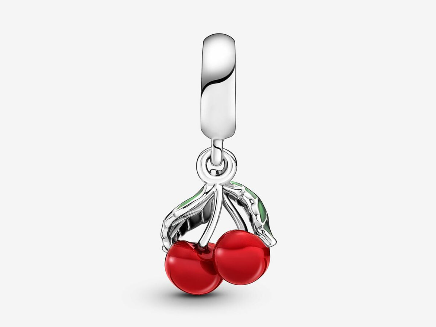 Asymmetrical Cherry Fruit Dangle Charm
