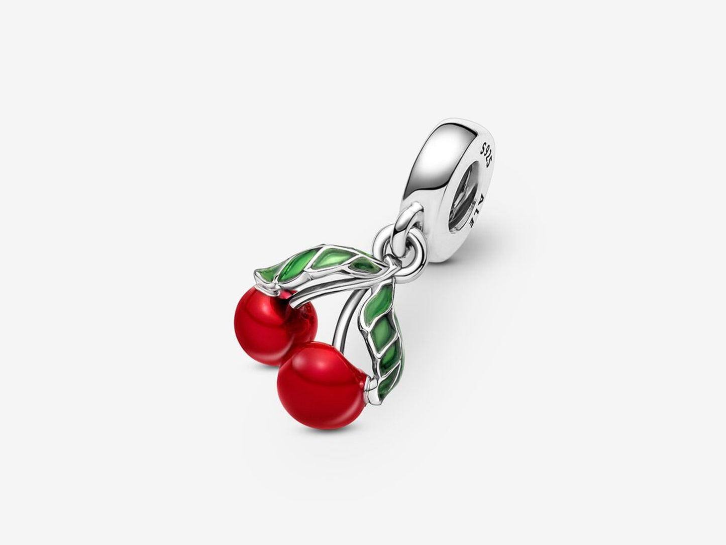 Asymmetrical Cherry Fruit Dangle Charm