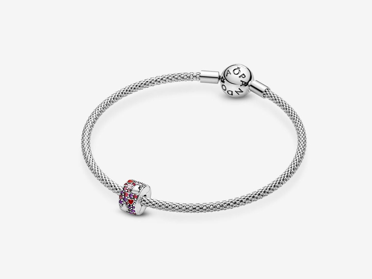 Asymmetrical Heart Pavé Clip Charm