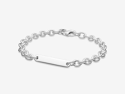 Engravable Bar Link Bracelet
