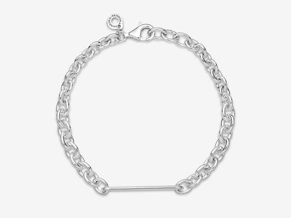 Engravable Bar Link Bracelet