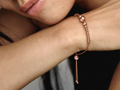 String of Beads Slider Bracelet