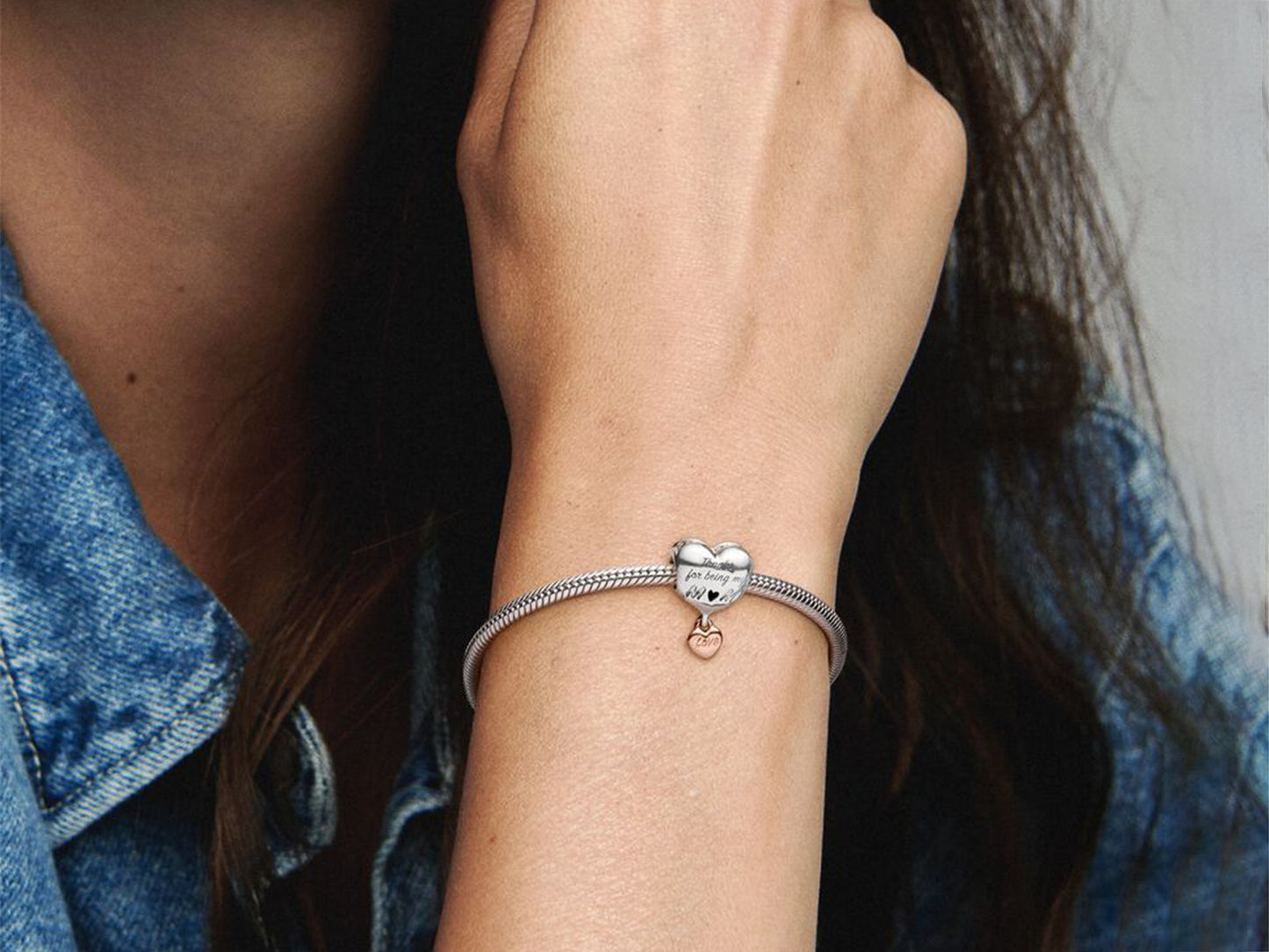 Love You Mom Heart Charm