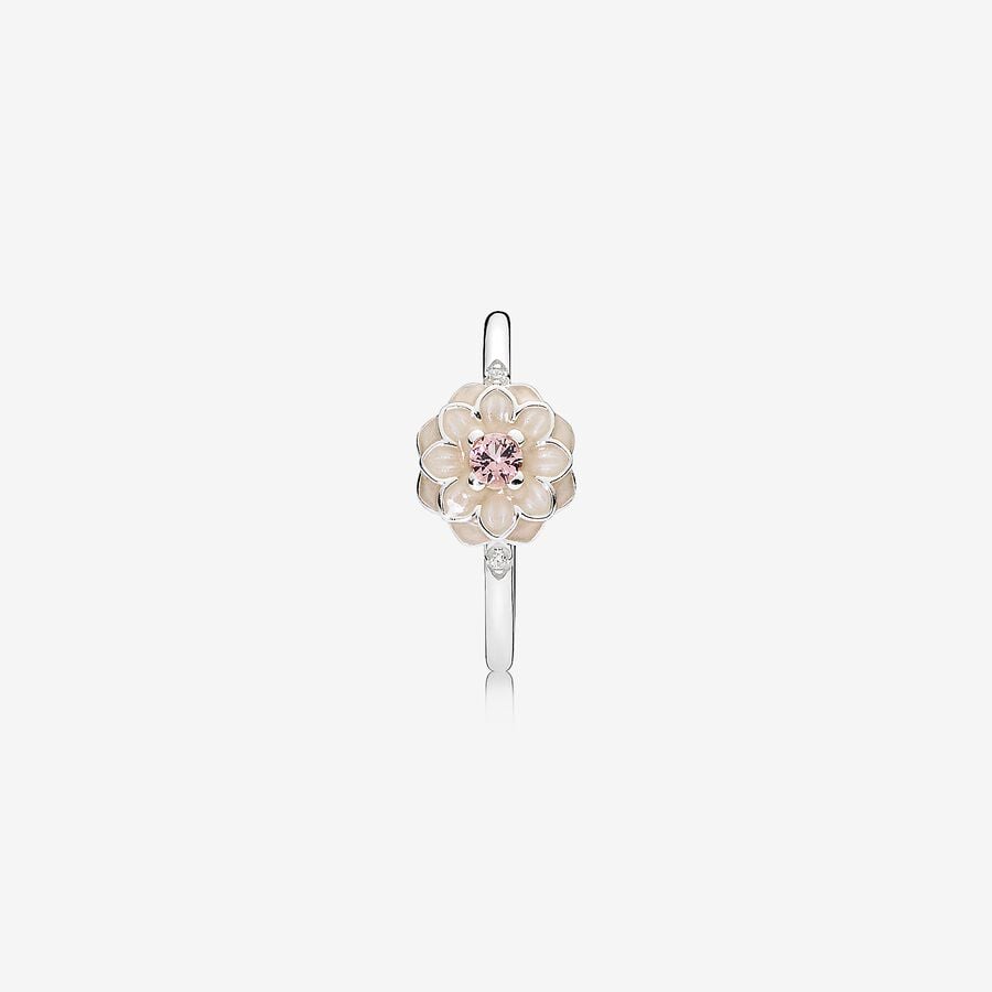 Blooming Aster Silver Ring
