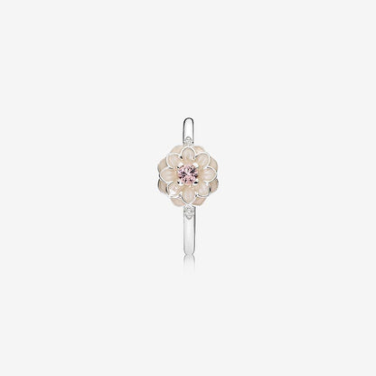 Blooming Aster Silver Ring