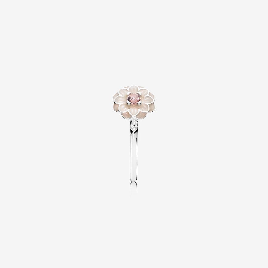 Blooming Aster Silver Ring