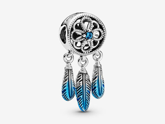 Blue Dreamcatcher Charm