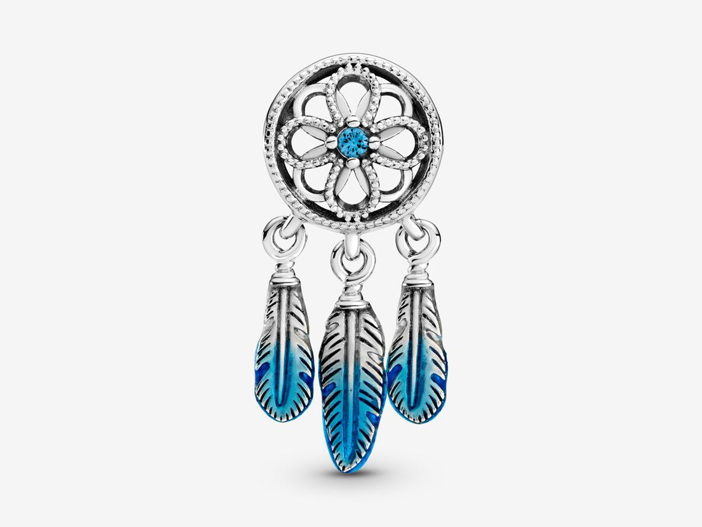 Blue Dreamcatcher Charm