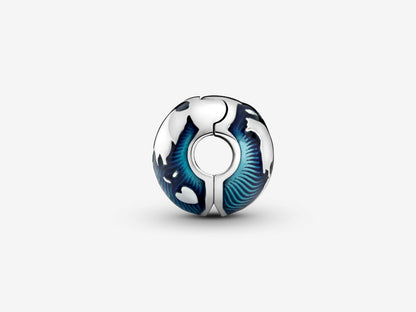 Blue Globe Clip Charm
