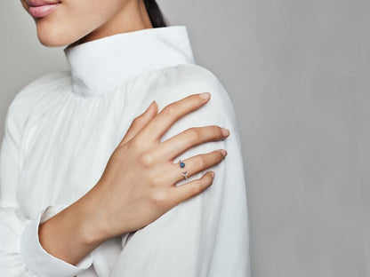 Blue Earth & Moon Ring