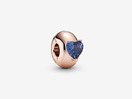 Blue Heart Clip Charm