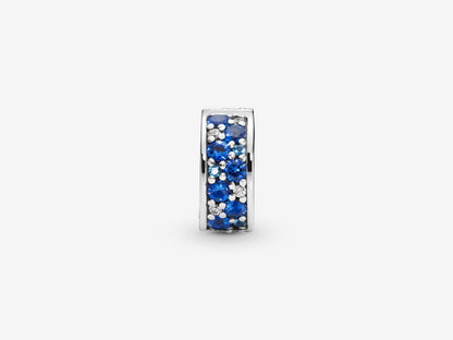 Blue Pavé Clip Charm