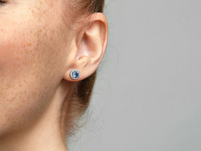 Blue Sky Radiance Stud Earrings
