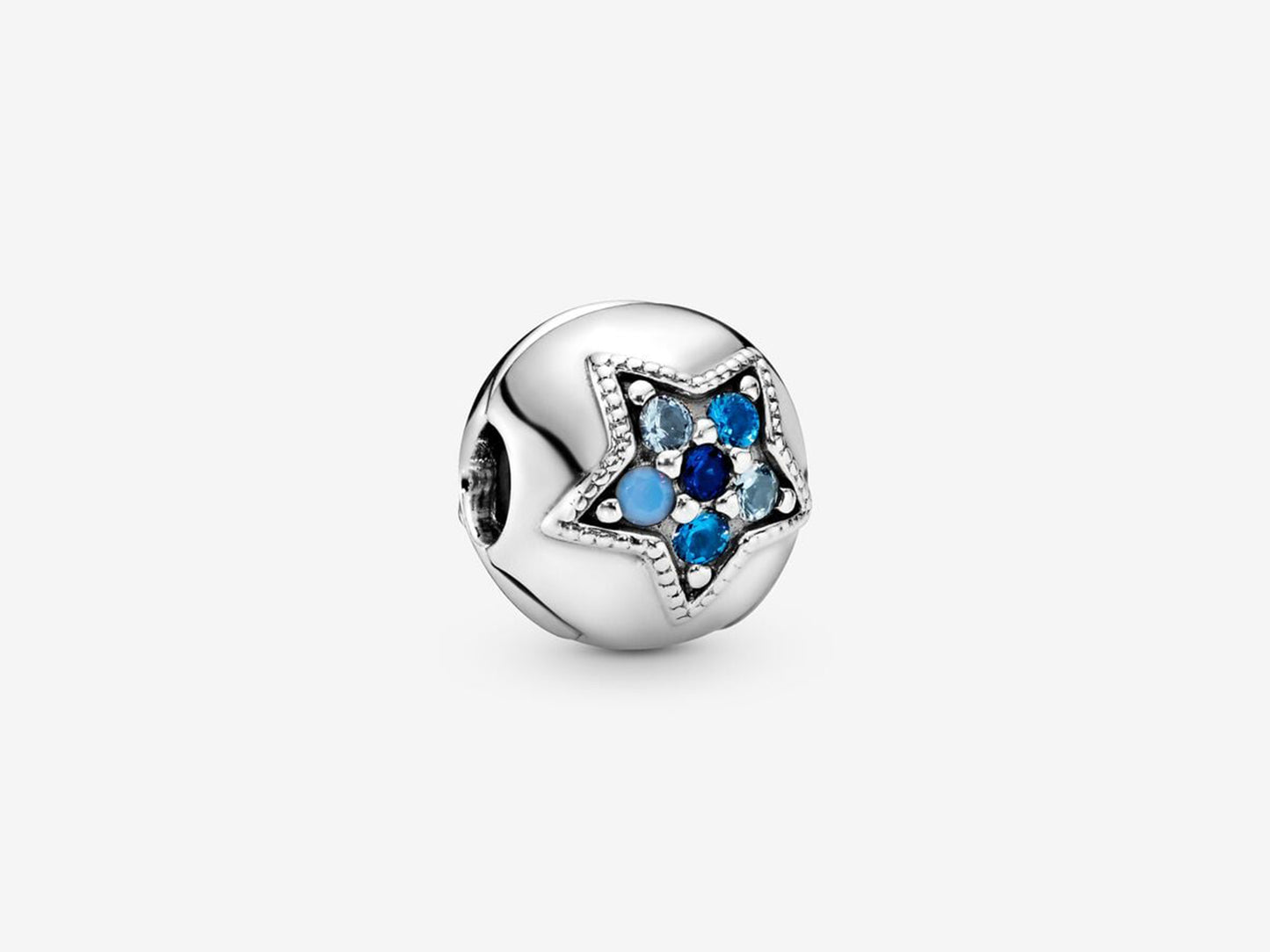 Blue Star Fixed Clip Charm
