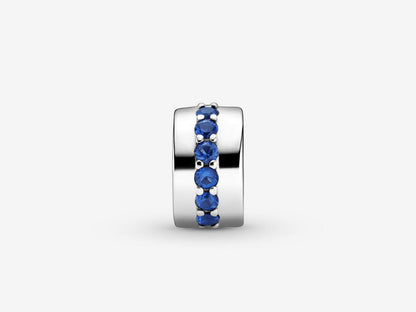 Blue Sparkle Clip Charm