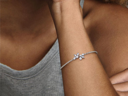 Sparkling Herbarium Cluster Chain Bracelet