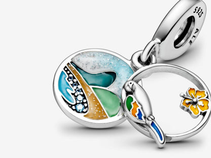 Brazilian Beach & Parrot Charm