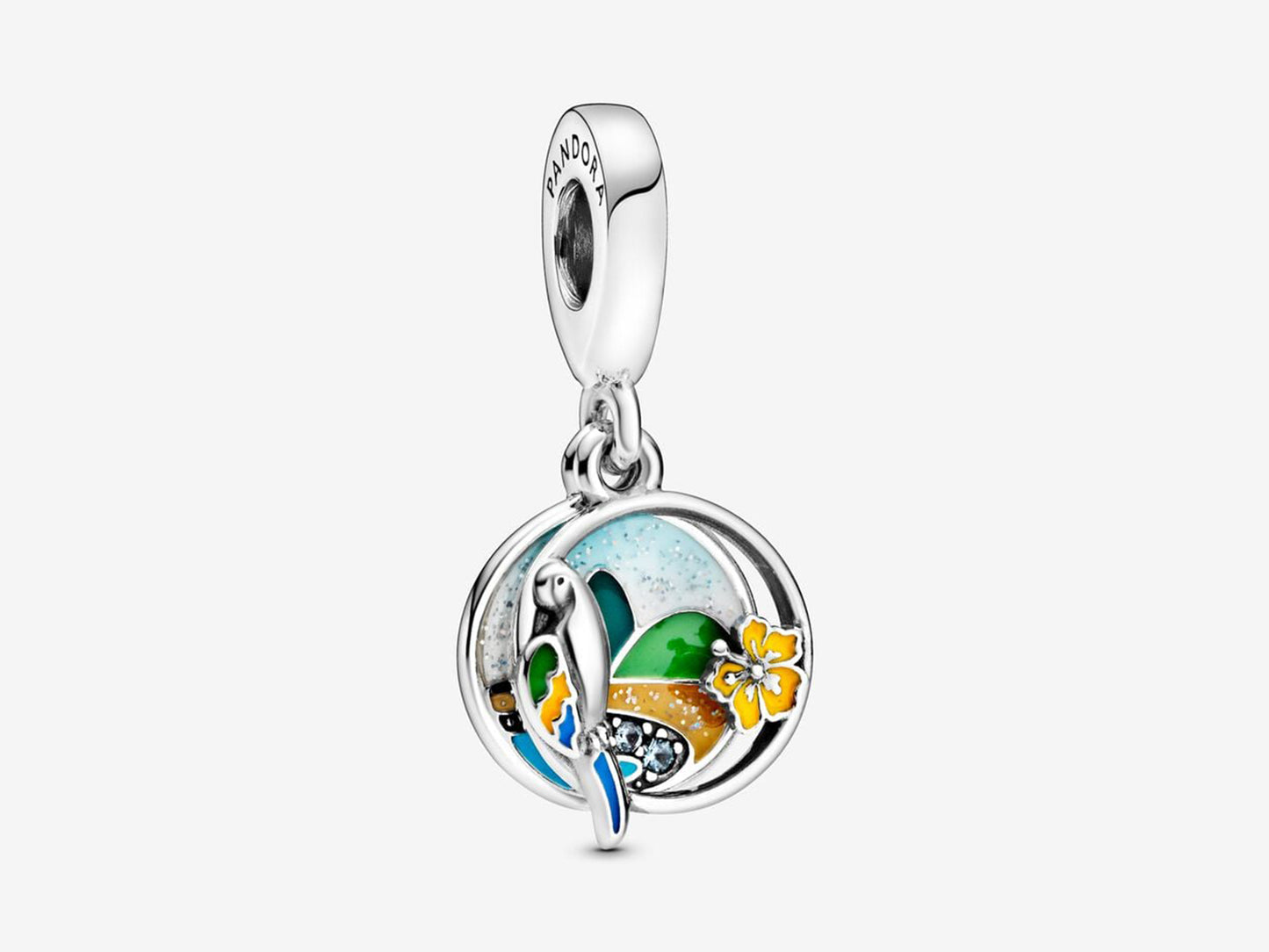Brazilian Beach & Parrot Charm