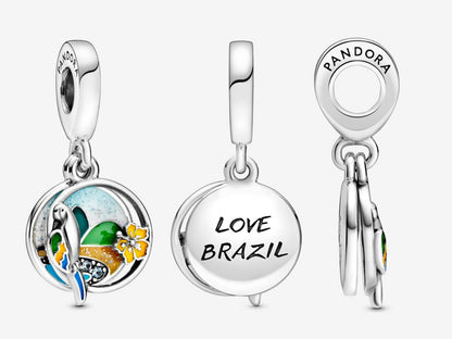 Brazilian Beach & Parrot Charm