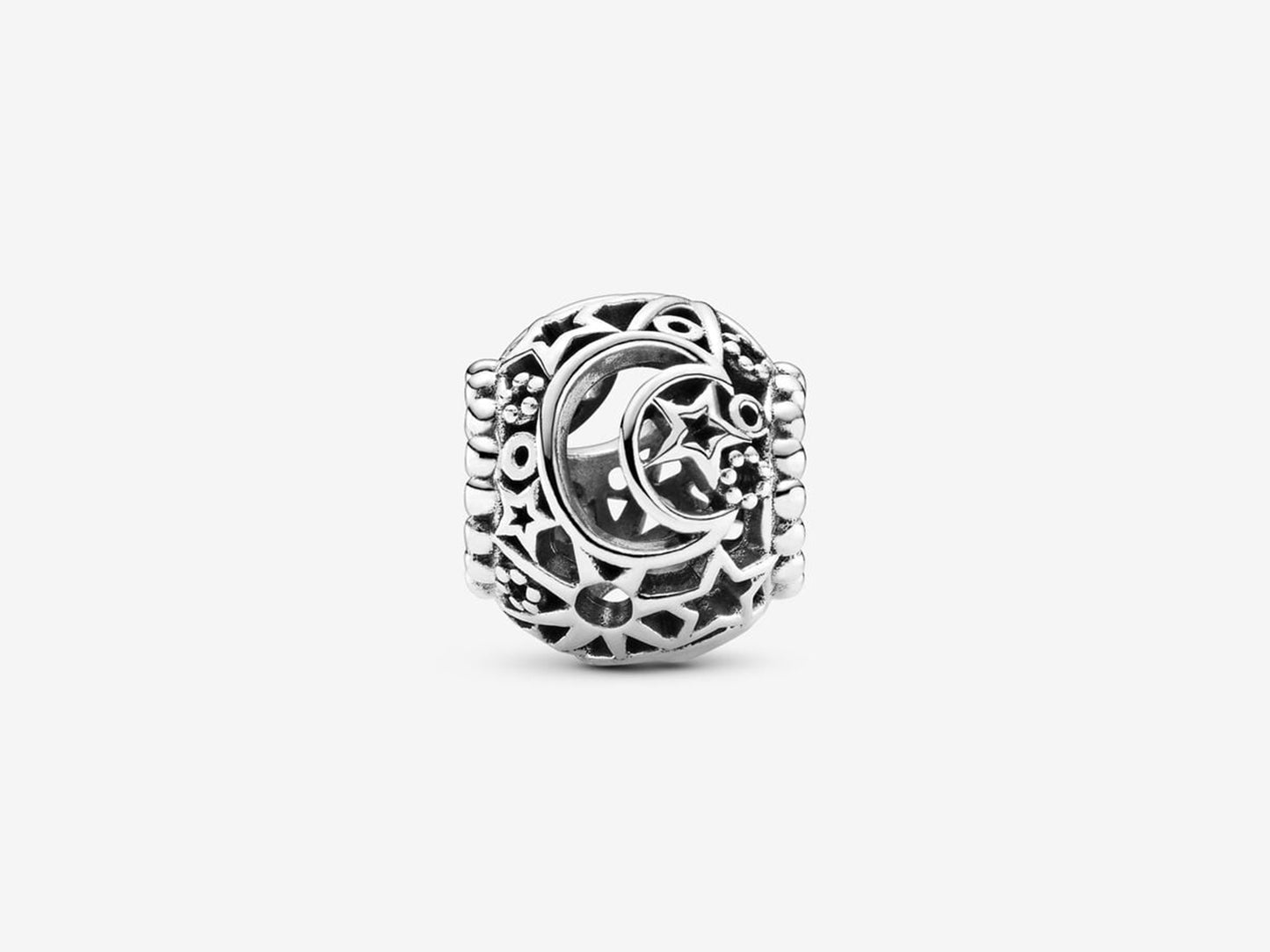 Openwork Sun, Stars & Moon Charm