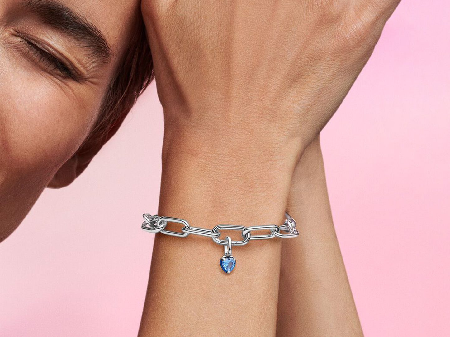 Blue Chakra Heart Mini Dangle Charm