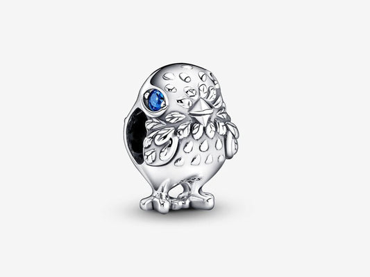 Blue Glass Chick Charm