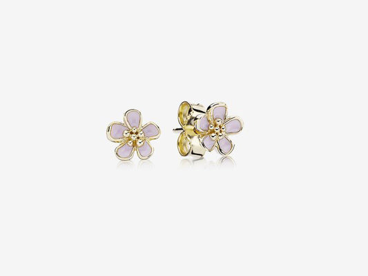 Cherry Blossom Elegance Stud Earrings