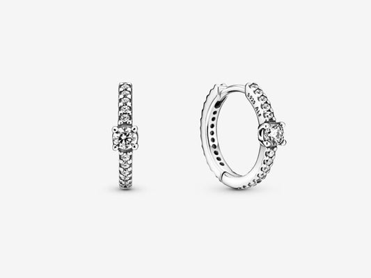 Sparkling Hoop Earrings