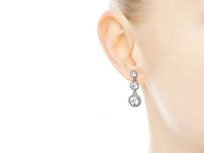 Circular Radiance Drop Earrings