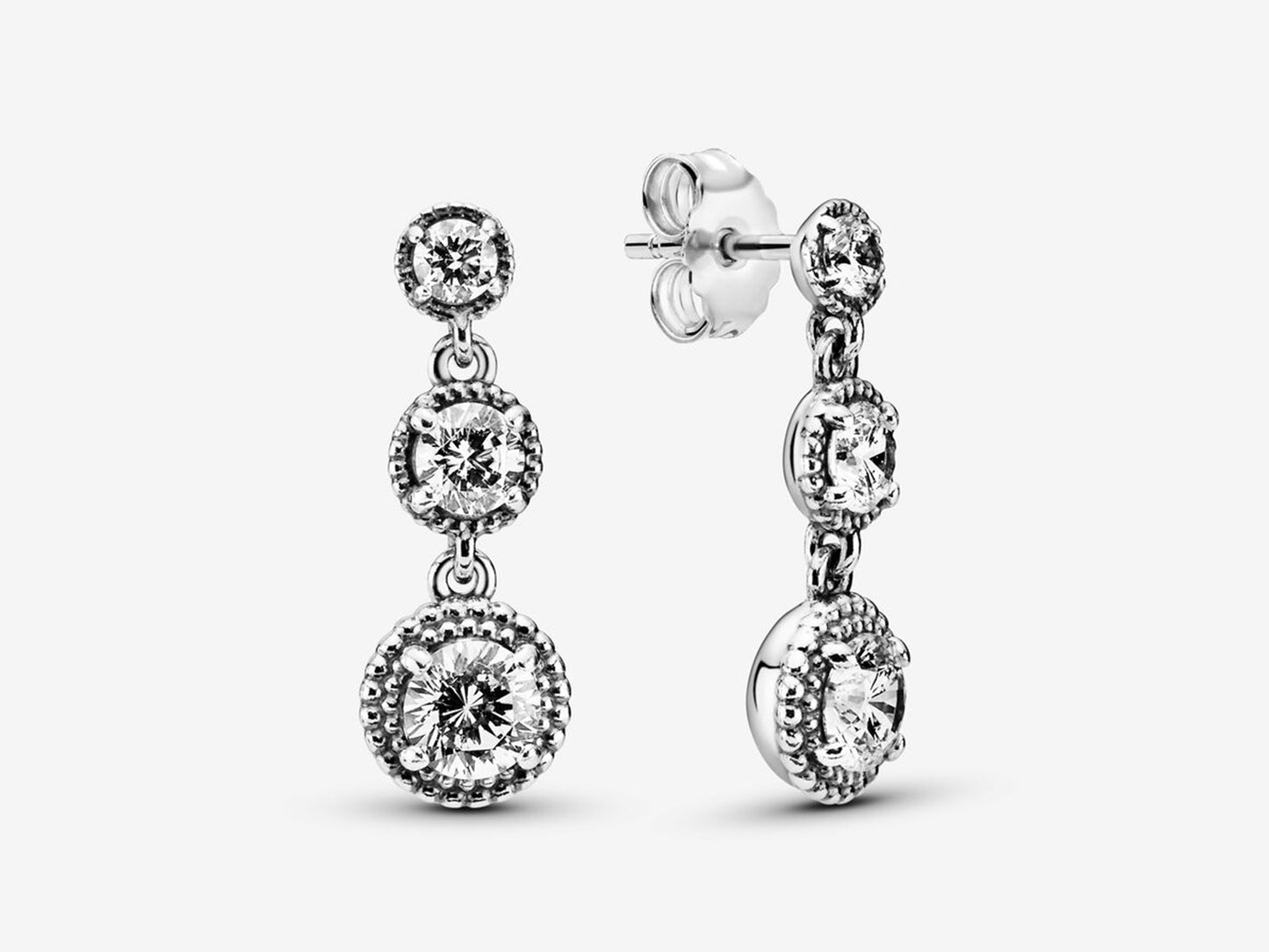 Circular Radiance Drop Earrings