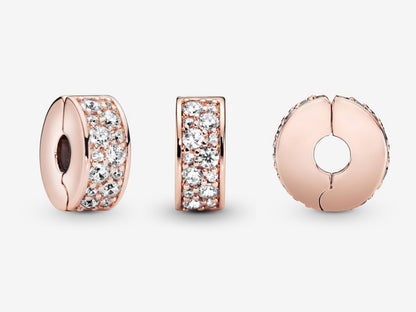 Clear Pavé Clip Charm