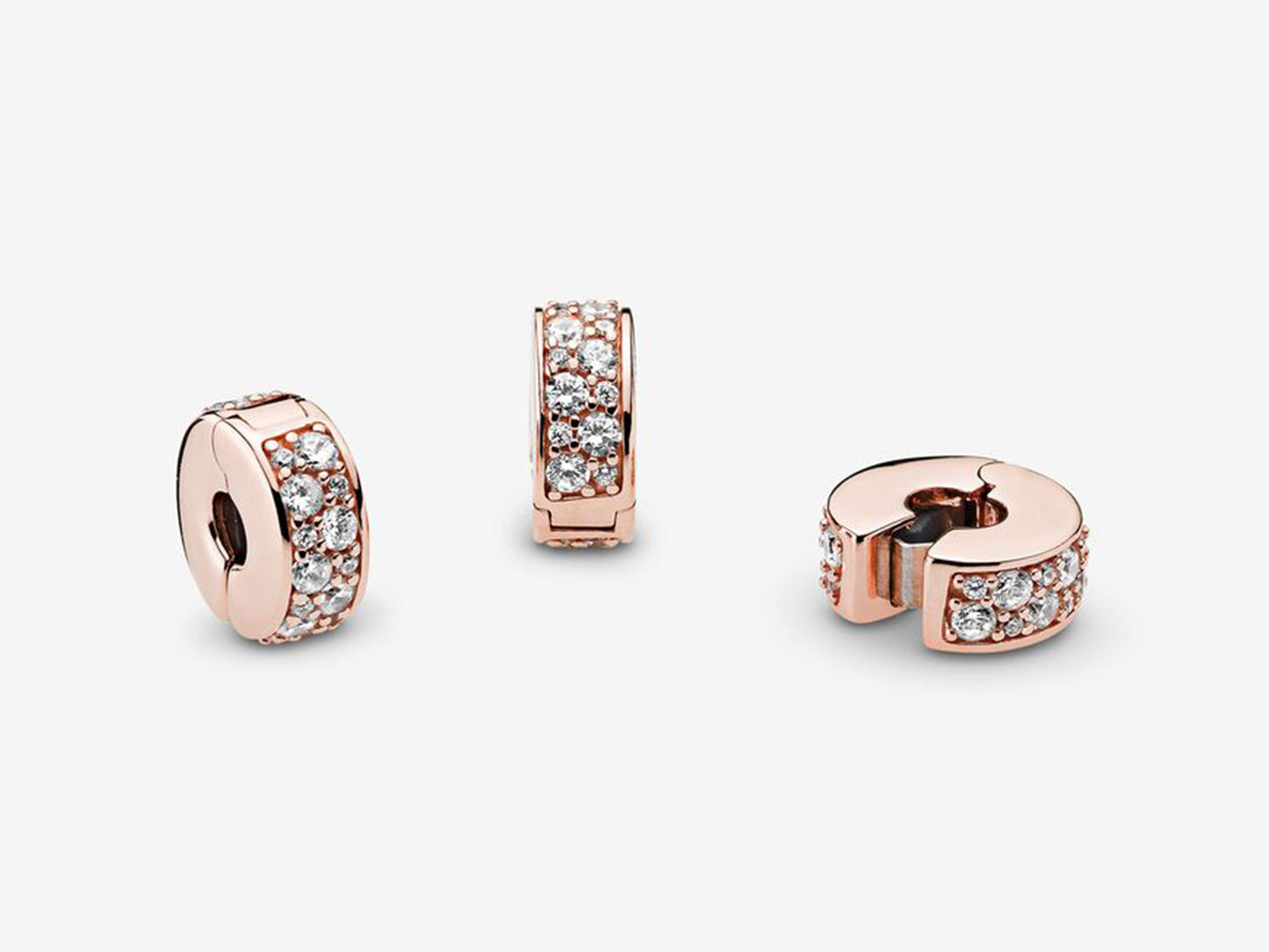 Clear Pavé Clip Charm