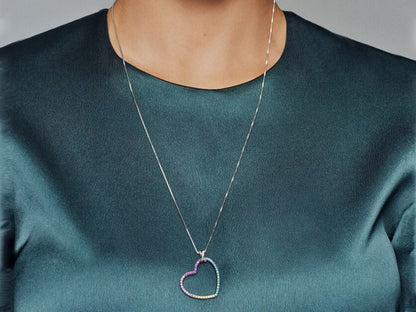 Colorful Heart Necklace