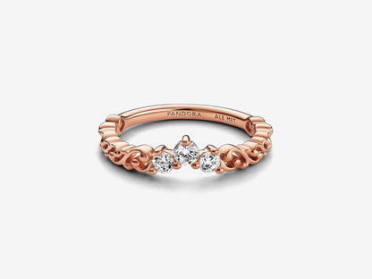 Regal Swirl Tiara Ring