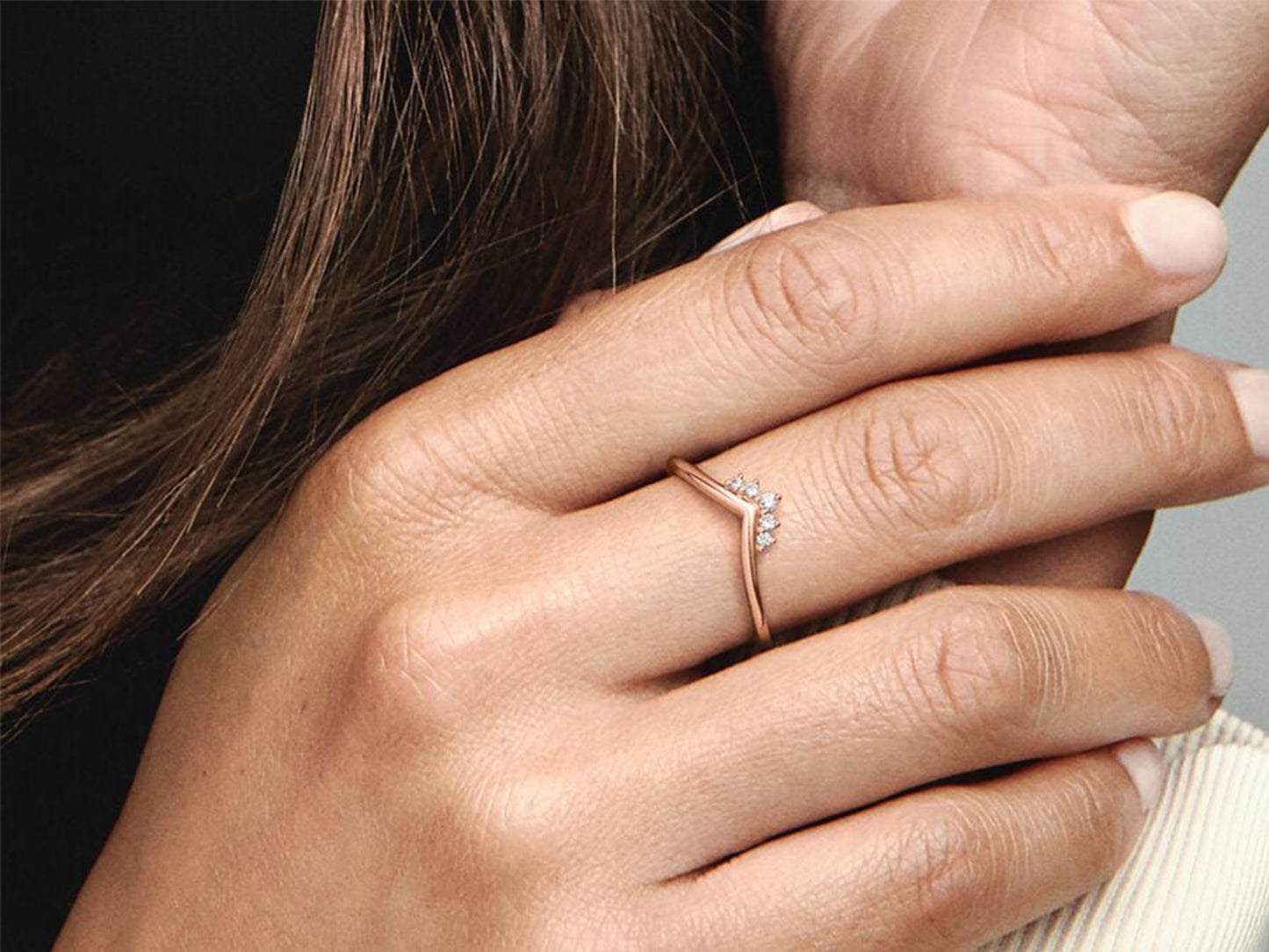 Tiara Wishbone Ring