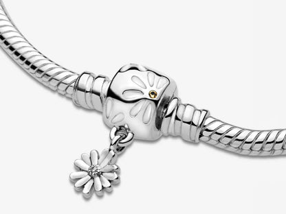 Daisy Flower Clasp Snake Chain Bracelet