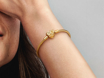 Daisy Heart Charm Bracelet