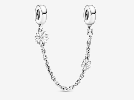 Daisy Flower Safety Chain Charm